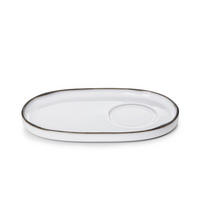 UNTERTASSE CARACTERE 18 x 11,1 x 1,5 cm Kumuluswolke weiß - Weiß, Keramik (18/11.1/1.5cm) - Revol Porcelaine France