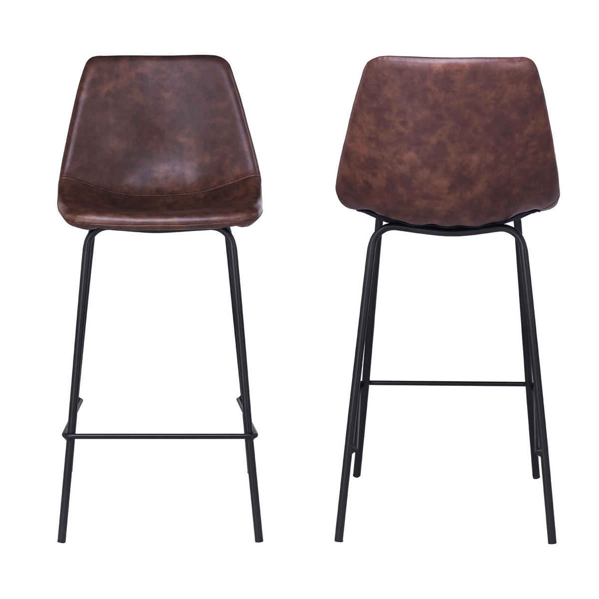 BARHOCKER Lucien Braun 65cm 2er-Set - Braun, Kunststoff (43/94/50cm) - Happy Garden