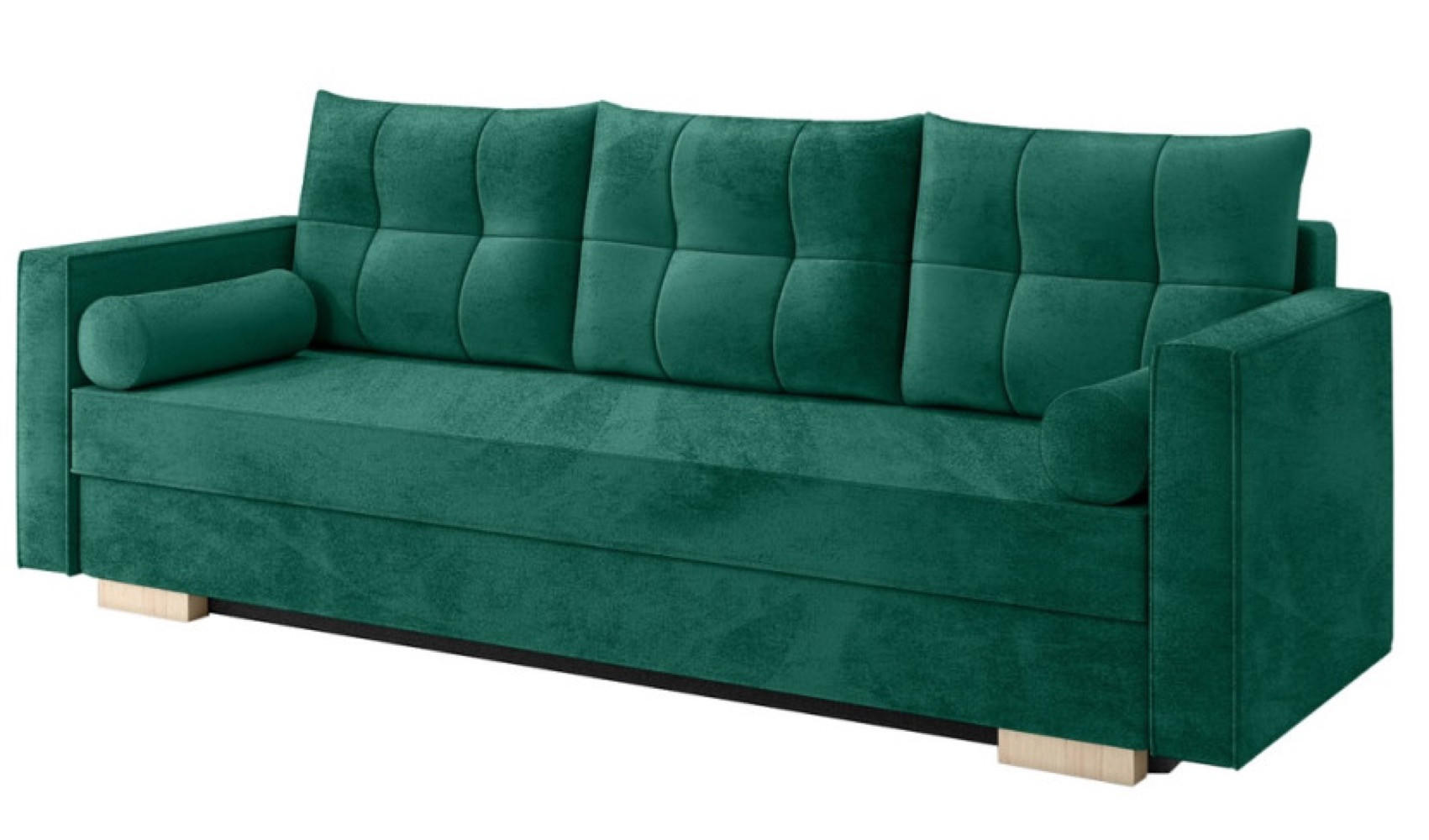 SOFA Flaschengrün KAYA 3-Sitzer - Grün, Textil (217/92/85cm) - Sepro Meble