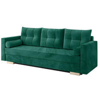 SOFA Flaschengrün KAYA 3-Sitzer - Grün, Textil (217/92/85cm) - Sepro Meble