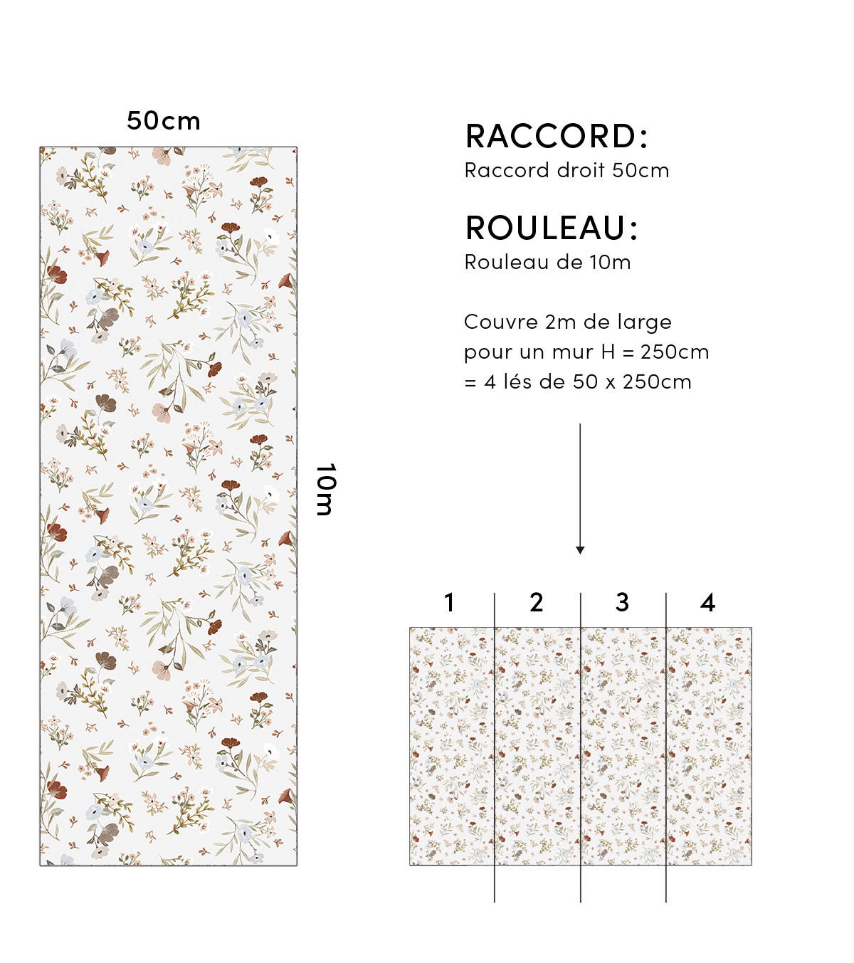 VLIESTAPETE Lilydale Blumen 50 cm x 10 m, hellgrau - Hellgrau/Grau, Papier (50/1000cm) - Lilipinso