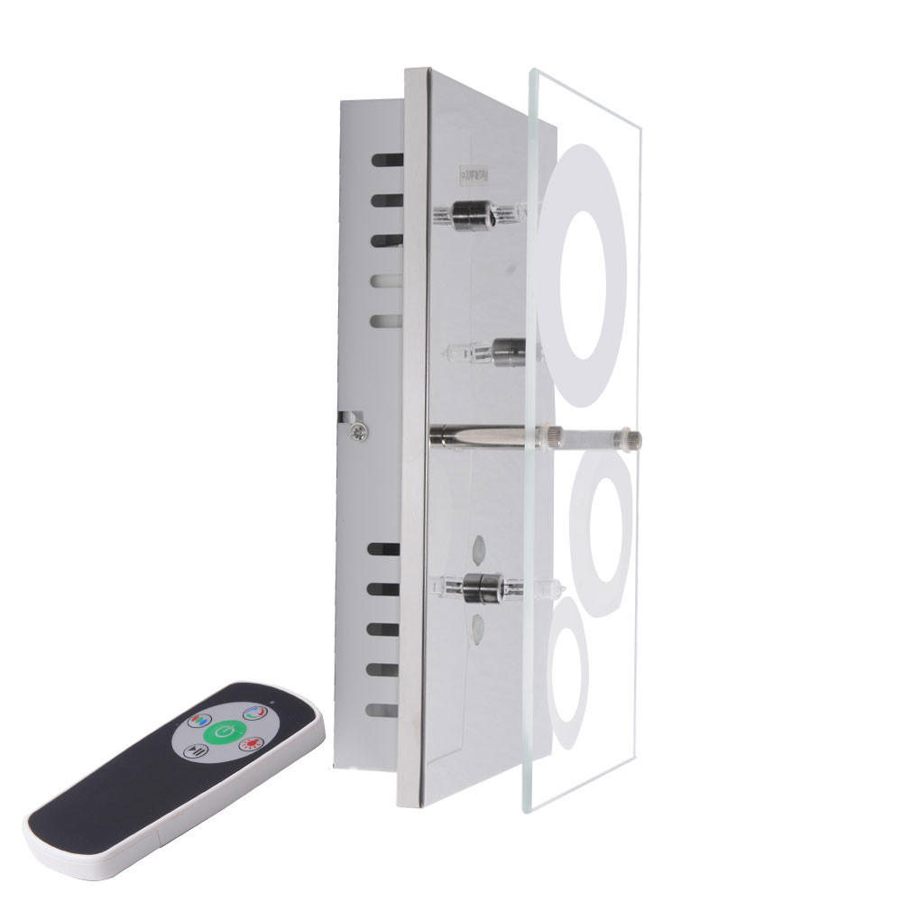 LED WANDLEUCHTE SATORI Silber Metall Glas - Silberfarben, Glas (8/16/27cm) - Brilliant