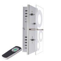 LED WANDLEUCHTE SATORI Silber Metall Glas - Silberfarben, Glas (8/16/27cm) - Brilliant