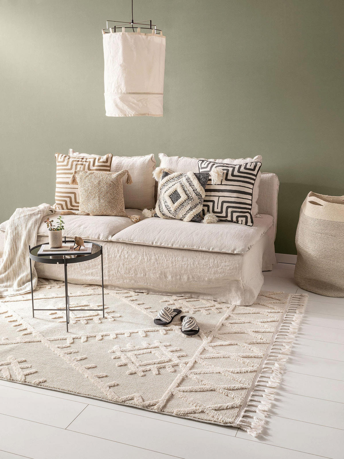 TEPPICH Oyo Cream 120x180 cm - Creme, Textil (120/180cm) - benuta Pop