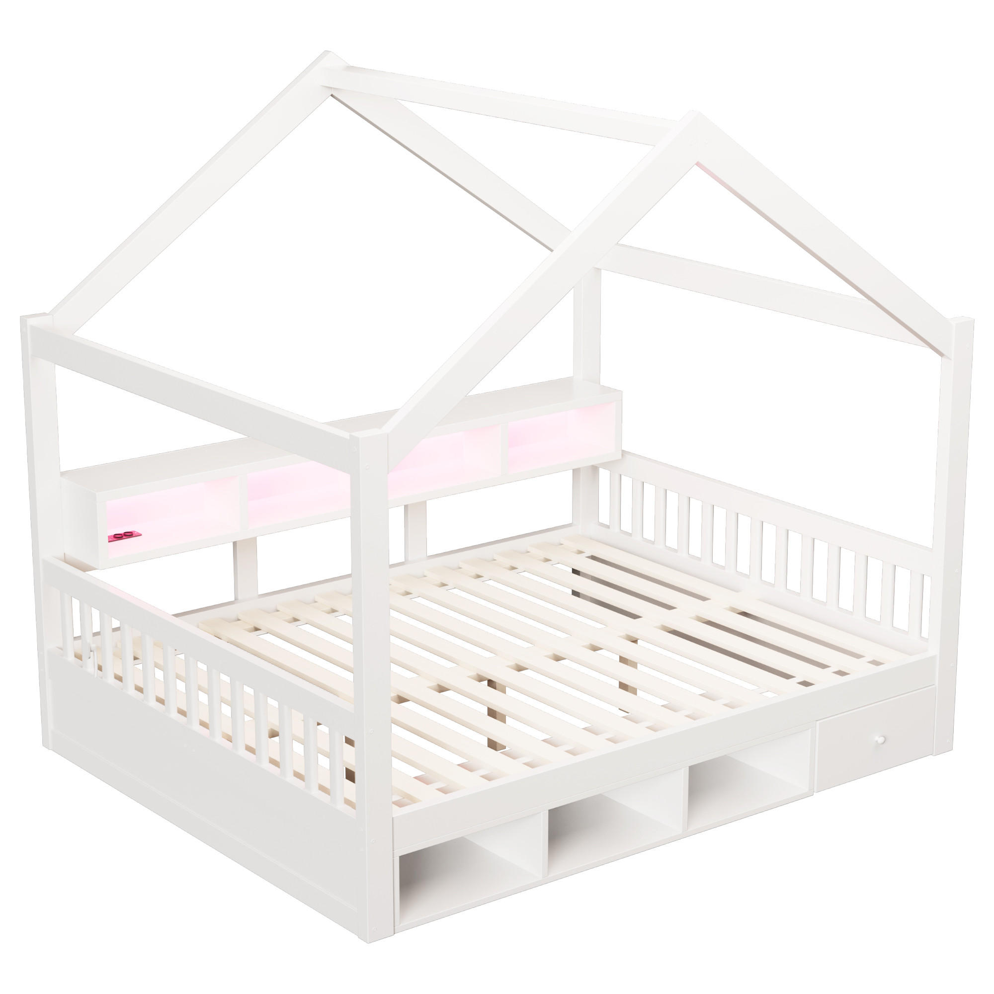ComfortXL Hausbett Weiß 140x200 cm