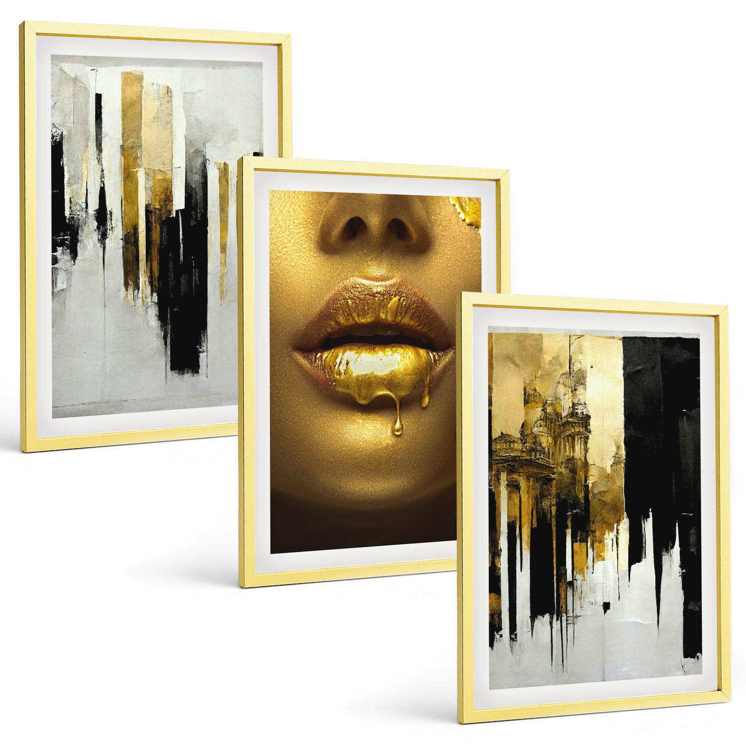 Tulup Bilder Gold 40x60 cm