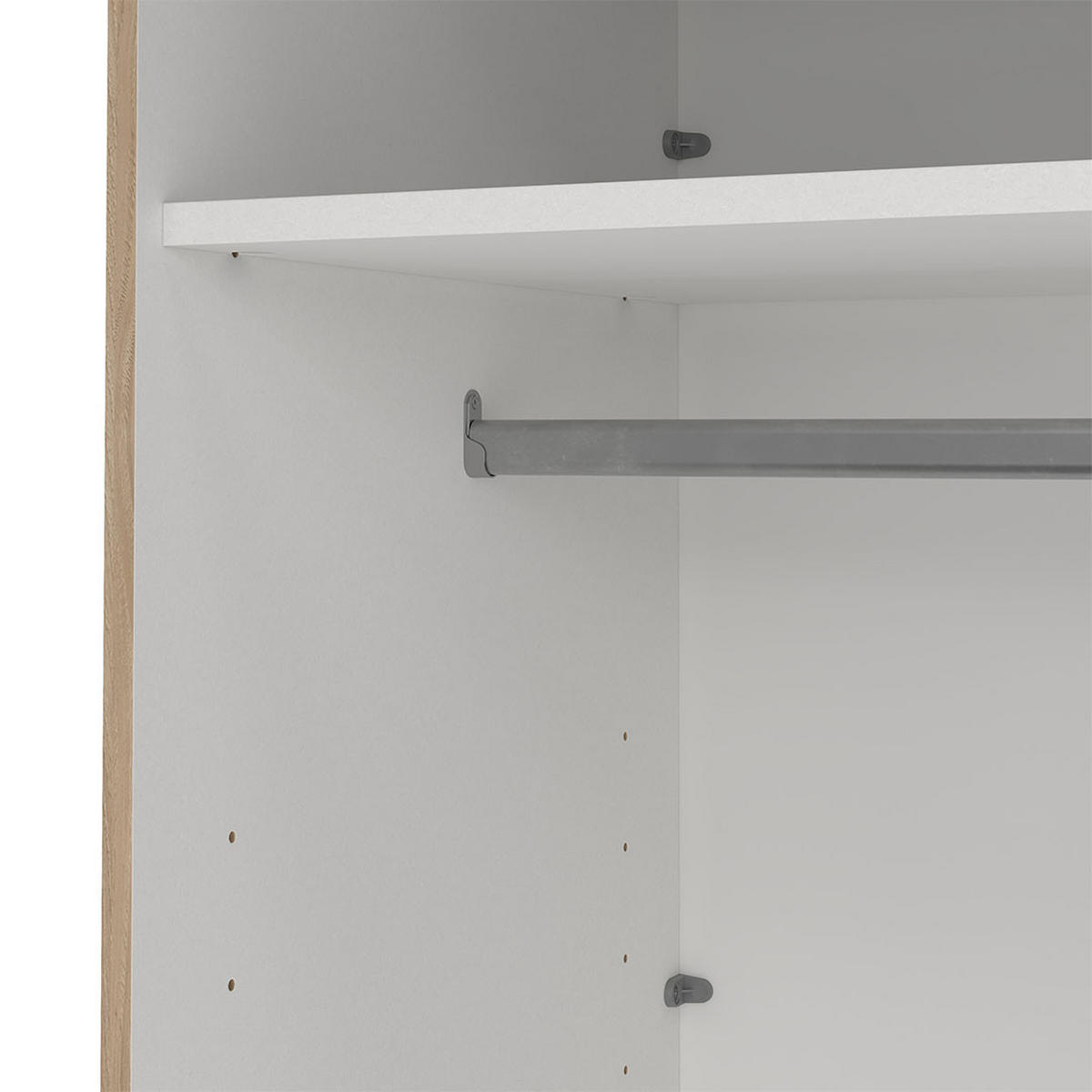 SCHIEBETÜRENSCHRANK, Bergamo, Eiche, Holzwerkstoff, 179 x 67 x 221 cm - Eichefarben, Holzwerkstoff (179/221/67cm) - ebuy24
