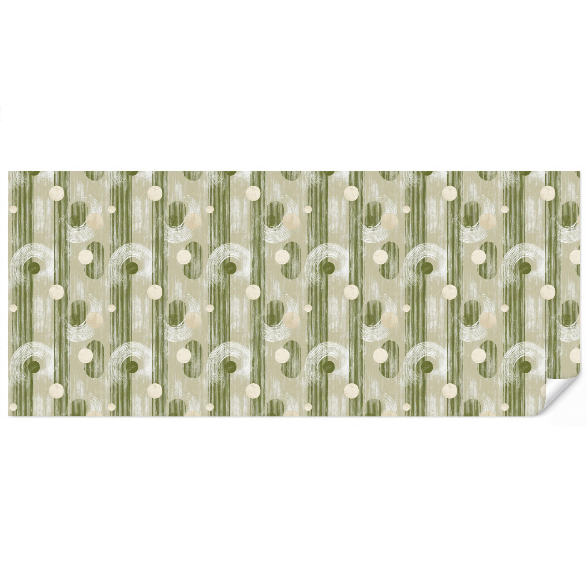 OnlyWow Tapete Olivgrün 500x220 cm