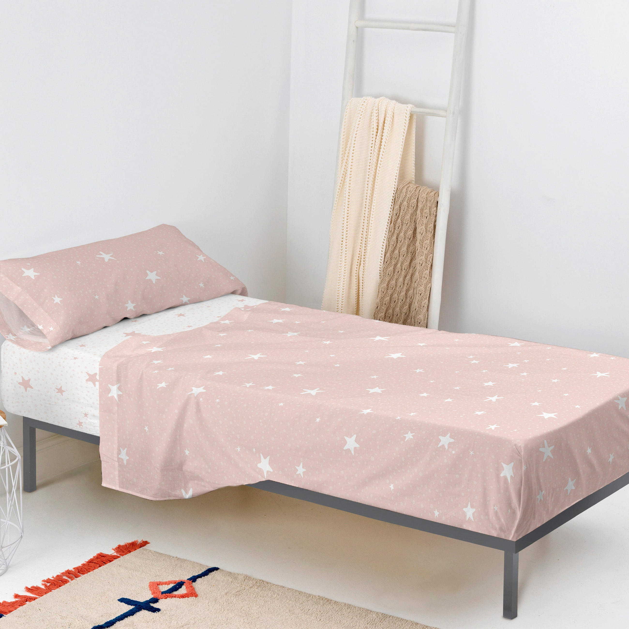 BETTWÄSCHE 2er-Set teiliges little star 180x270 cm rosa - Pink, Textil (180/270cm) - Happy Friday