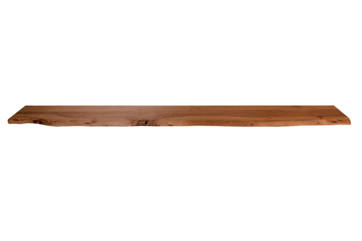 WANDREGAL AMANDA - Braun/Akaziefarben, Holz (150/3/20cm) - SAM