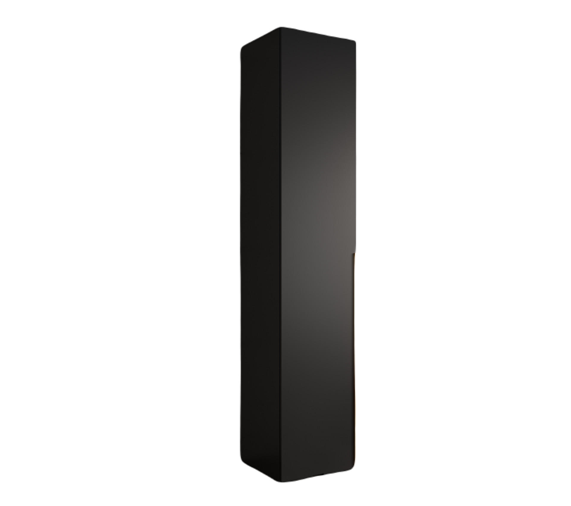 Möbel Kryspol Drehtürenschrank Schwarz, Gold 50x236.7x47 cm