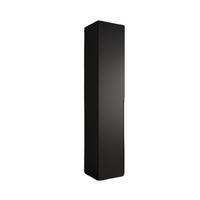 DREHTÜRENSCHRANK 236.7/50/47 1-türig - Schwarz, Holz/Metall (50/236.7/47cm) - MÖBEL KRYSPOL