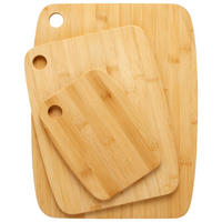 SCHNEIDEBRETT Jens aus Bambus, 3-teilig - Naturfarben, Holz (1/1cm) - Zandiara