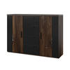 SIDEBOARD SIGNORA 132/94/40 cm mit 4 Schubladen und 2 Türen Multicolor - Multicolor, Holzwerkstoff (132/94/40cm) - MASSENO