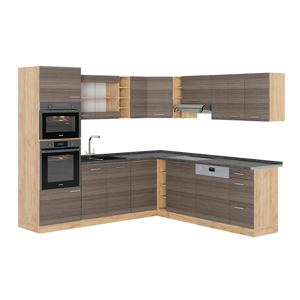 Honigeiche/Grau, Holzwerkstoff (247/81.6/60cm) - Vicco