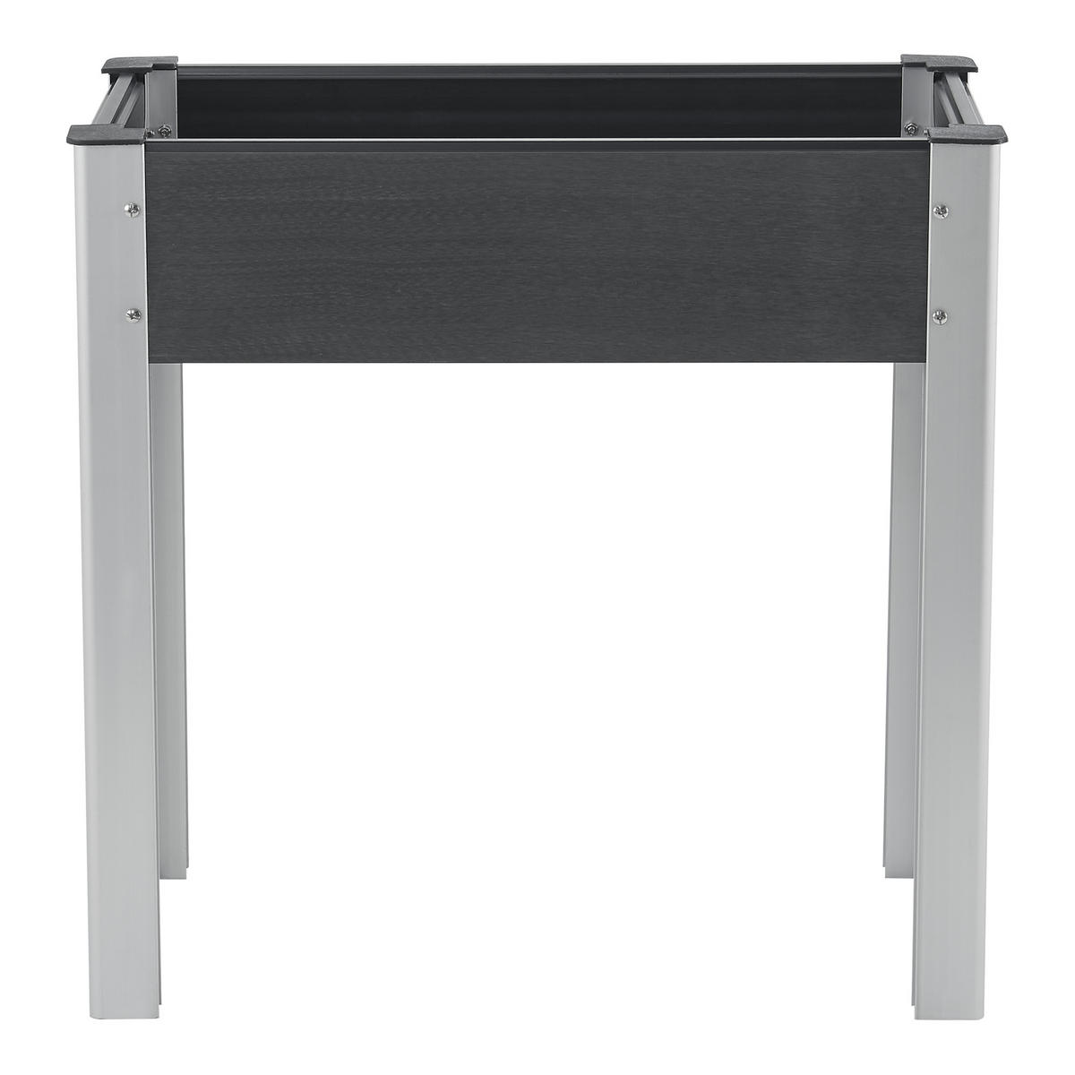 HOCHBEET Beverwijk - Dunkelgrau, Metall (75/75/40cm) - [en.casa]