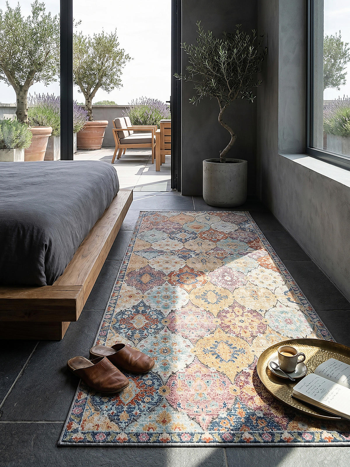 TEPPICH Outdoor Orientalisch LIMMAT Polypropylen Mehrfarbig 80 x 300 cm - Multicolor, Textil (80/300cm) - KADIMA DESIGN