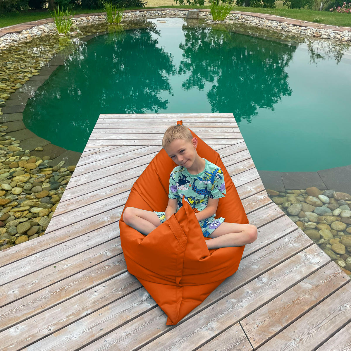 KINDERSITZSACK Caree Kids orange für Indoor und Outdoor - Orange, Textil (140/100/30cm) - Bruni