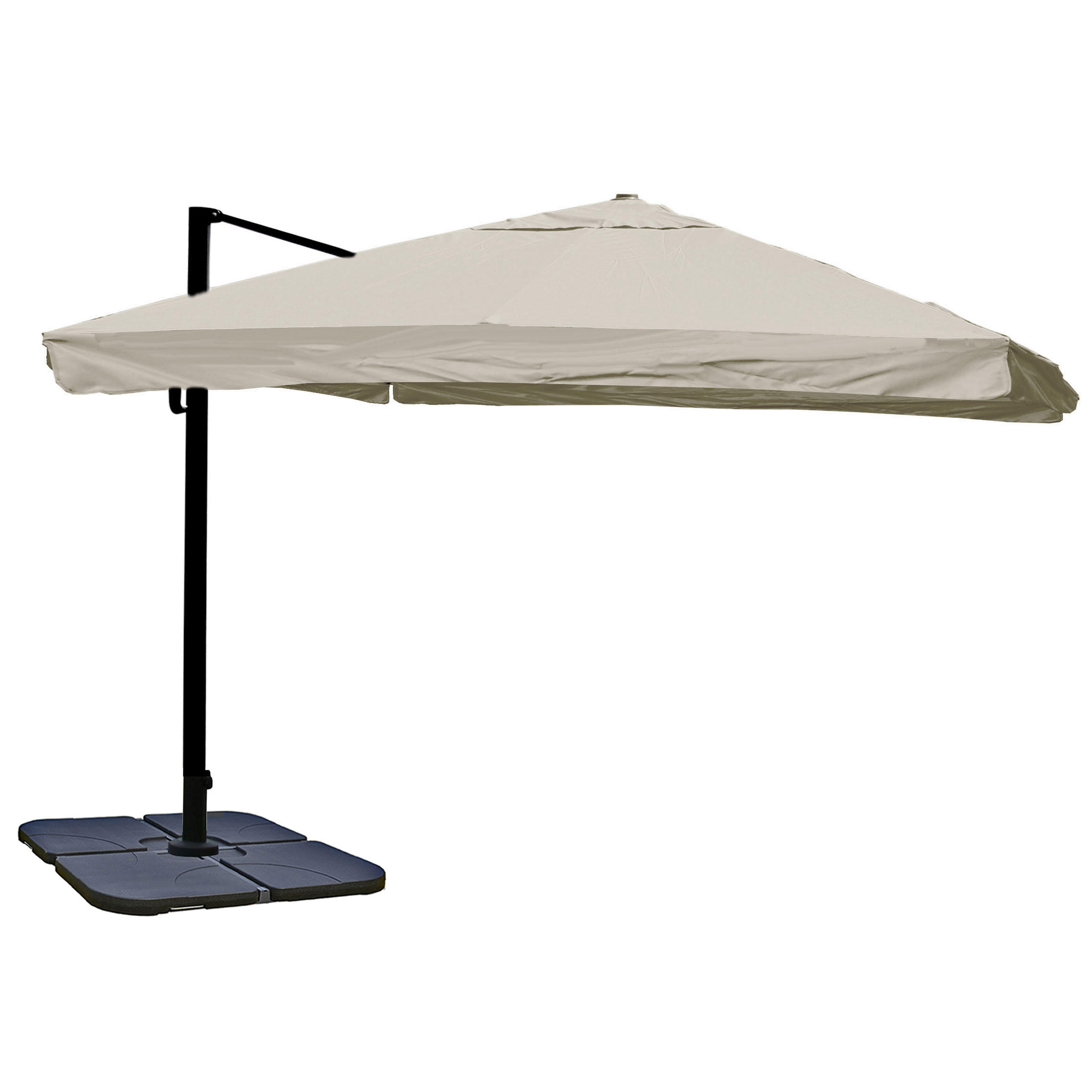 AMPELSCHIRM Ecru 350/350 cm - Ecru, Textil (410/350cm) - MCW