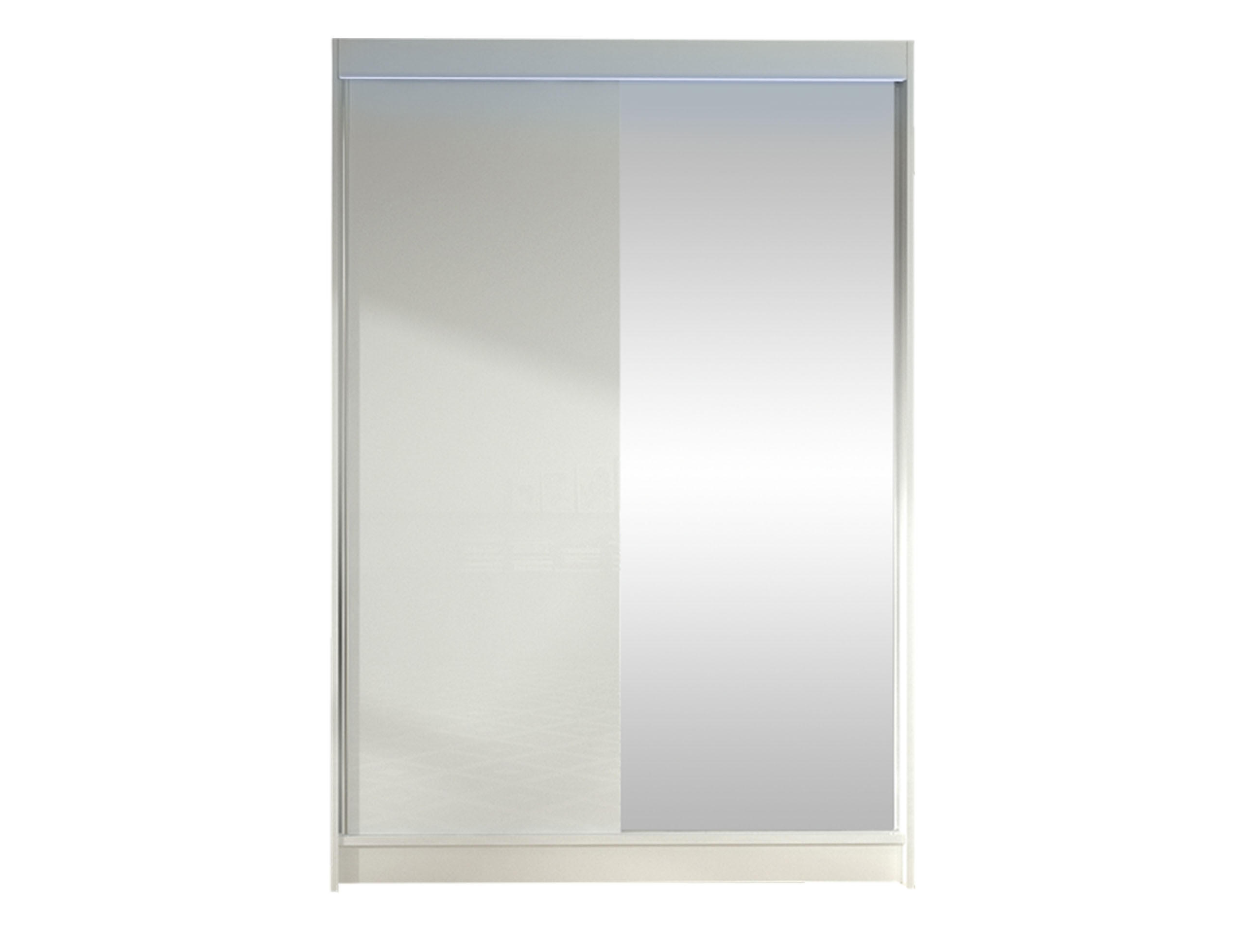 SCHWEBETÜRENSCHRANK Lino I mit RGB LED Beleuchtung - Weiß, Holzwerkstoff/Metall (120/200/58cm) - MIRJAN24