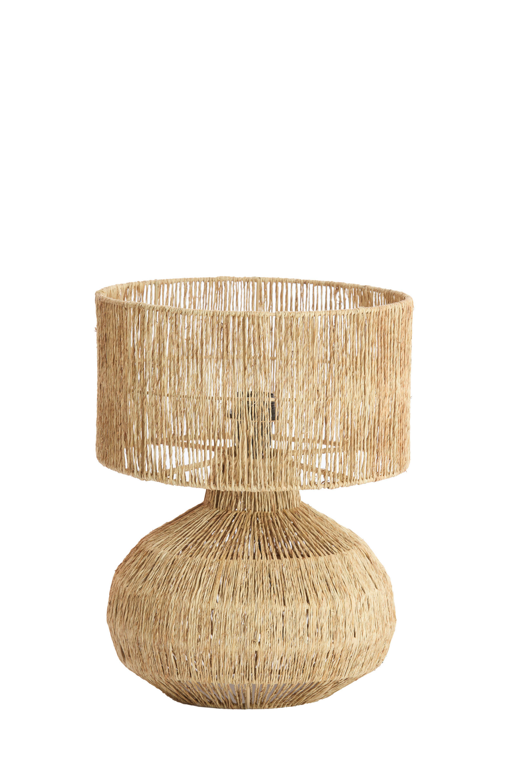 TISCHLAMPE Arova Braun 30/30/40 cm - Braun, Textil (30/30/40cm) - Light & Living