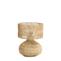TISCHLAMPE Arova Braun 30/30/40 cm - Braun, Textil (30/30/40cm) - Light & Living