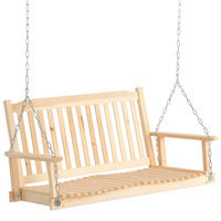 HÄNGEBANK DE-07012 2-Sitzer, Massivholz, wetterfest Natur - Naturfarben, Holz (69/60/117cm) - ComfortXL