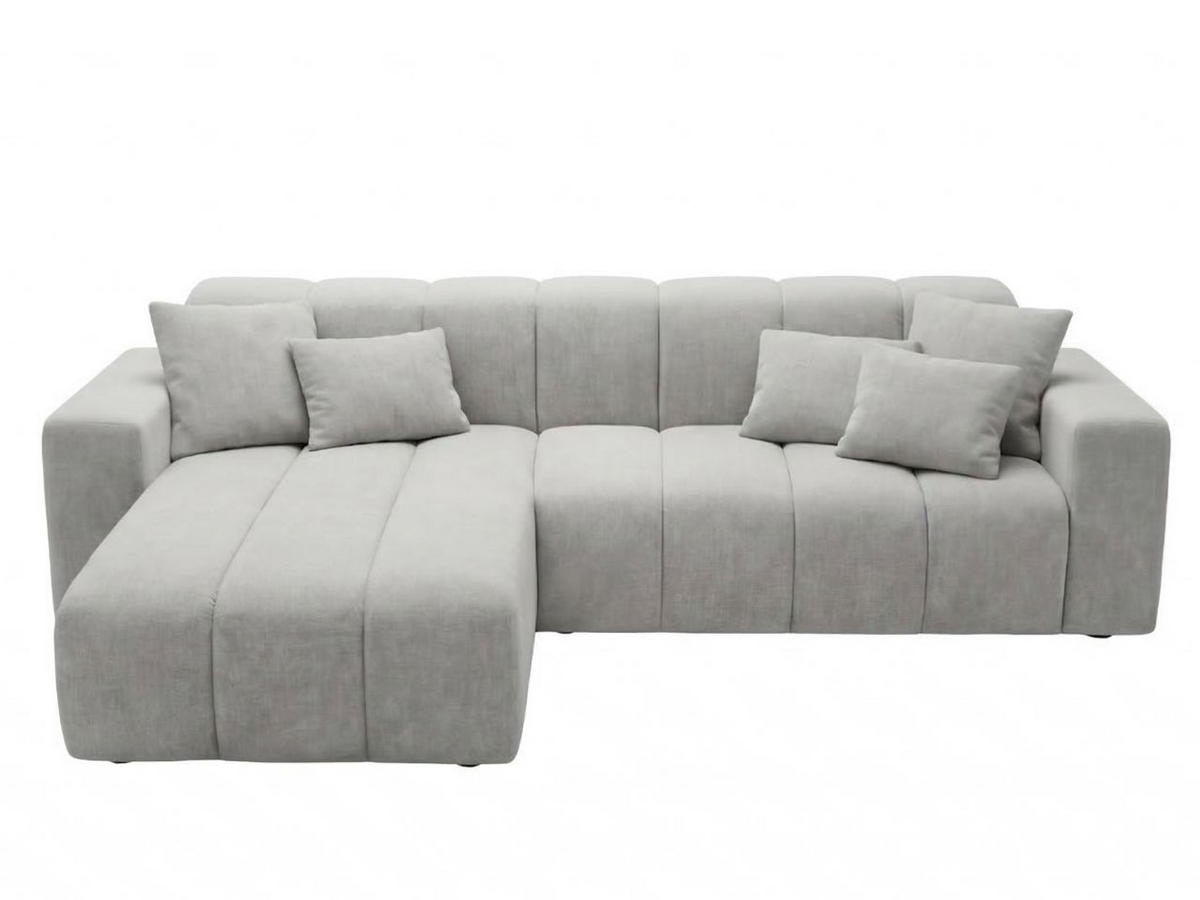 ECKSOFA Nork Grau Links - Grau, Holz/Textil (180/265cm) - Graingold