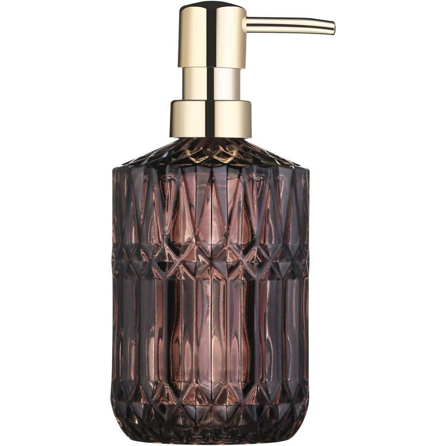 SEIFENSPENDER Glas Dunkelgrau - Braun, Glas (8.1/18.5/8.1cm)