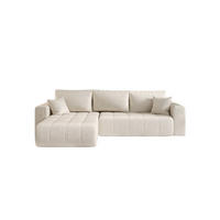 ECKSOFA mit Schlaffunktion MILO L Monolith 02 Links - Beige, Textil (280/175cm) - Bedante