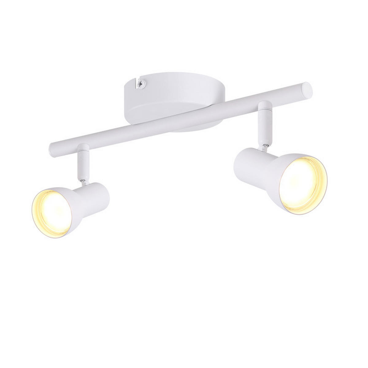 DECKENLEUCHTE Lewter 25.5/8/15.5cm - Weiß, Metall (25.5/8/15.5cm) - Nettlife
