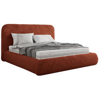 POLSTERBETT BENEA CLASSIC 180/200 - Orange Plüsch - Pocket-Matratze - Orange, Textil (180/200cm) - MKS