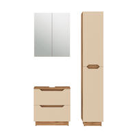 KOUPELNOVÝ NÁBYTEK Lotta Dubový/kašmírový pruhovaný - kašmírová/barva dubu, kompozitní dřevo (59.8/62.5/32cm) - Vicco