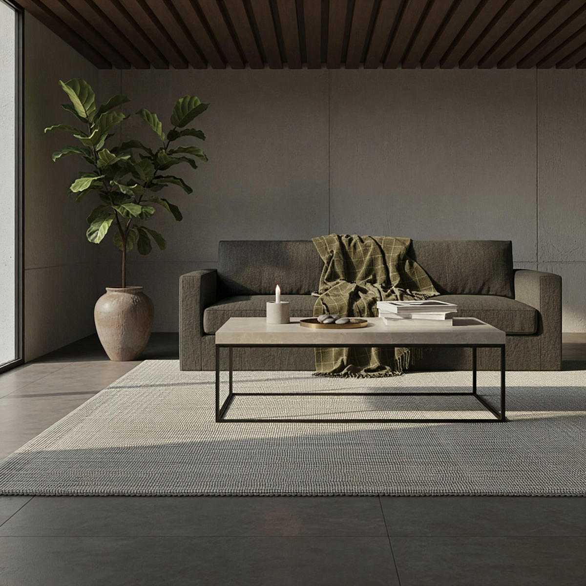 COUCHTISCH in Stein-Optik mit Metallbeinen, Modernes Design, Rechteckig, Groß, Beige 120x60x38 cm - Beige/Schwarz, Holzwerkstoff/Metall (60/120/38cm) - KADIMA DESIGN
