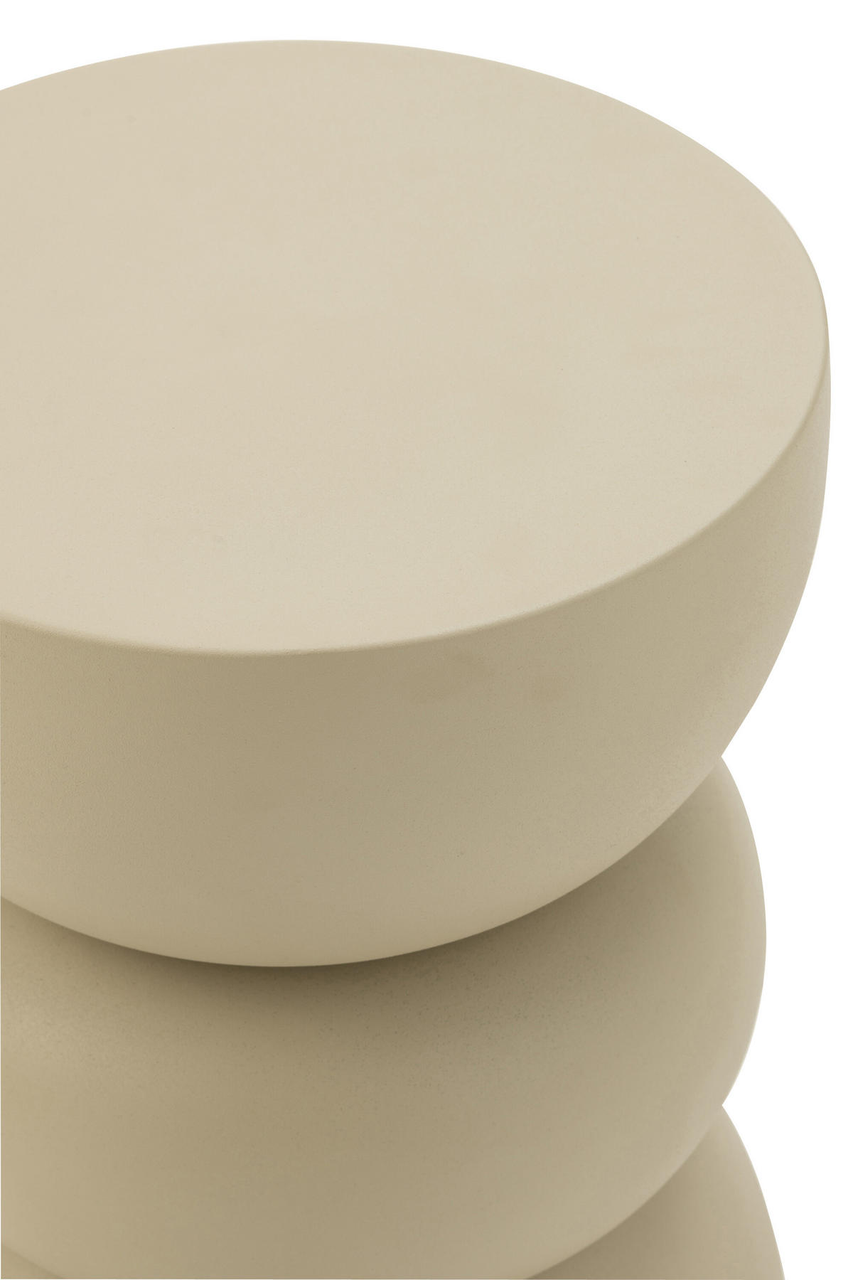 TISCH LISE - Metall - Beige - Beige, Metall (32/32/43.5cm) - J-Line