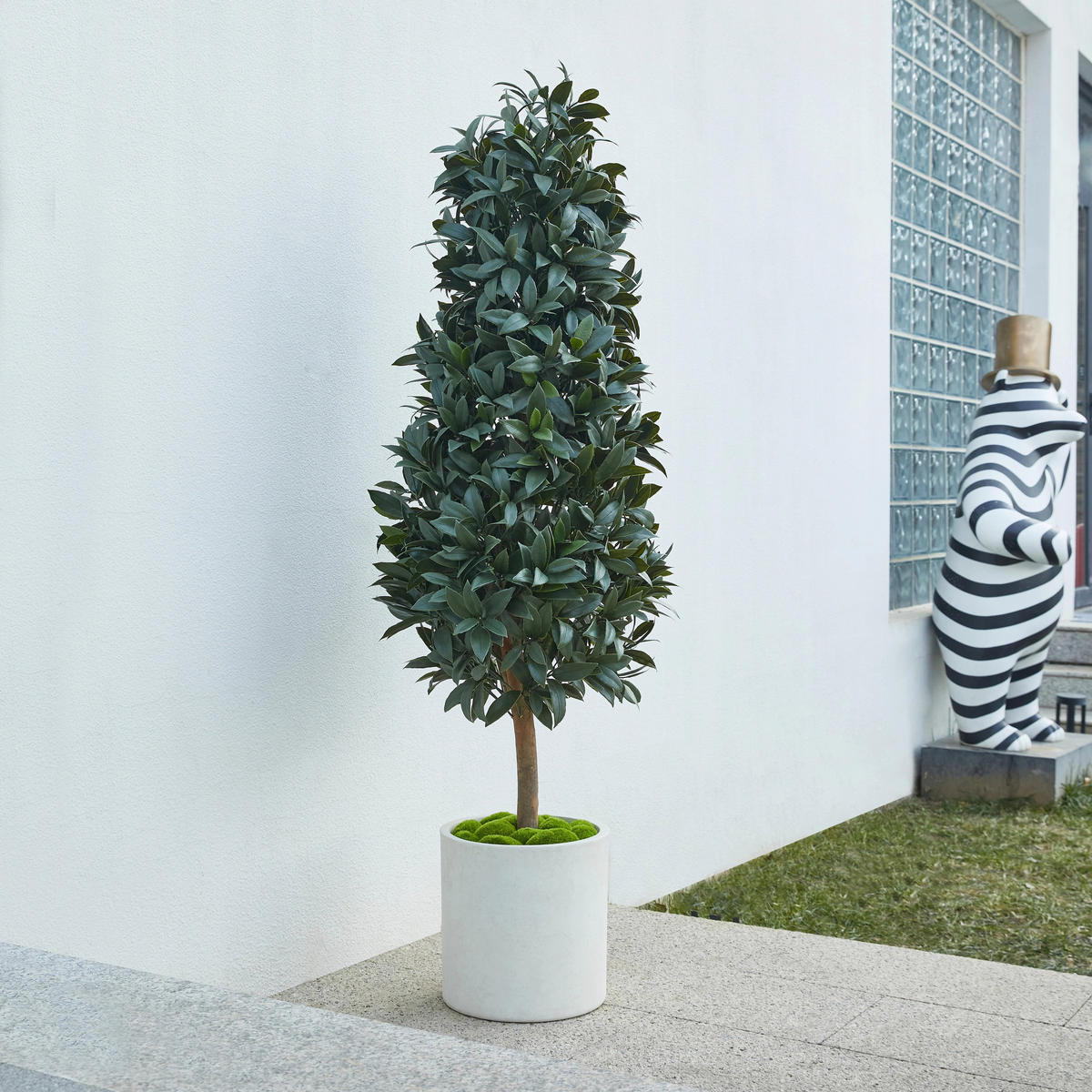 KUNSTBAUM Künstlicher Lorbeerbaum – Alarion 150 cm - Grün, Kunststoff (150cm) - aplanta