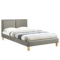 POLSTERBETT CELINE 120X200 CM - Grau, Textil (120/200cm) - CARO-Möbel