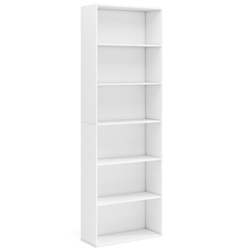Costway Bücherregal Weiß 60x178x23.5 cm