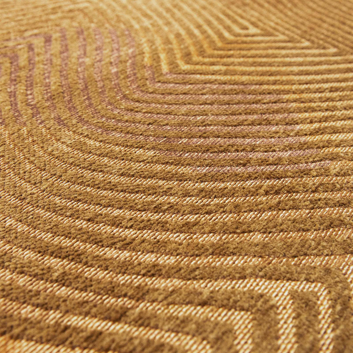 TEPPICH Jelly Gold Meditation 80/250 cm - Gelb, Textil (80/250cm) - Louis De Poortere