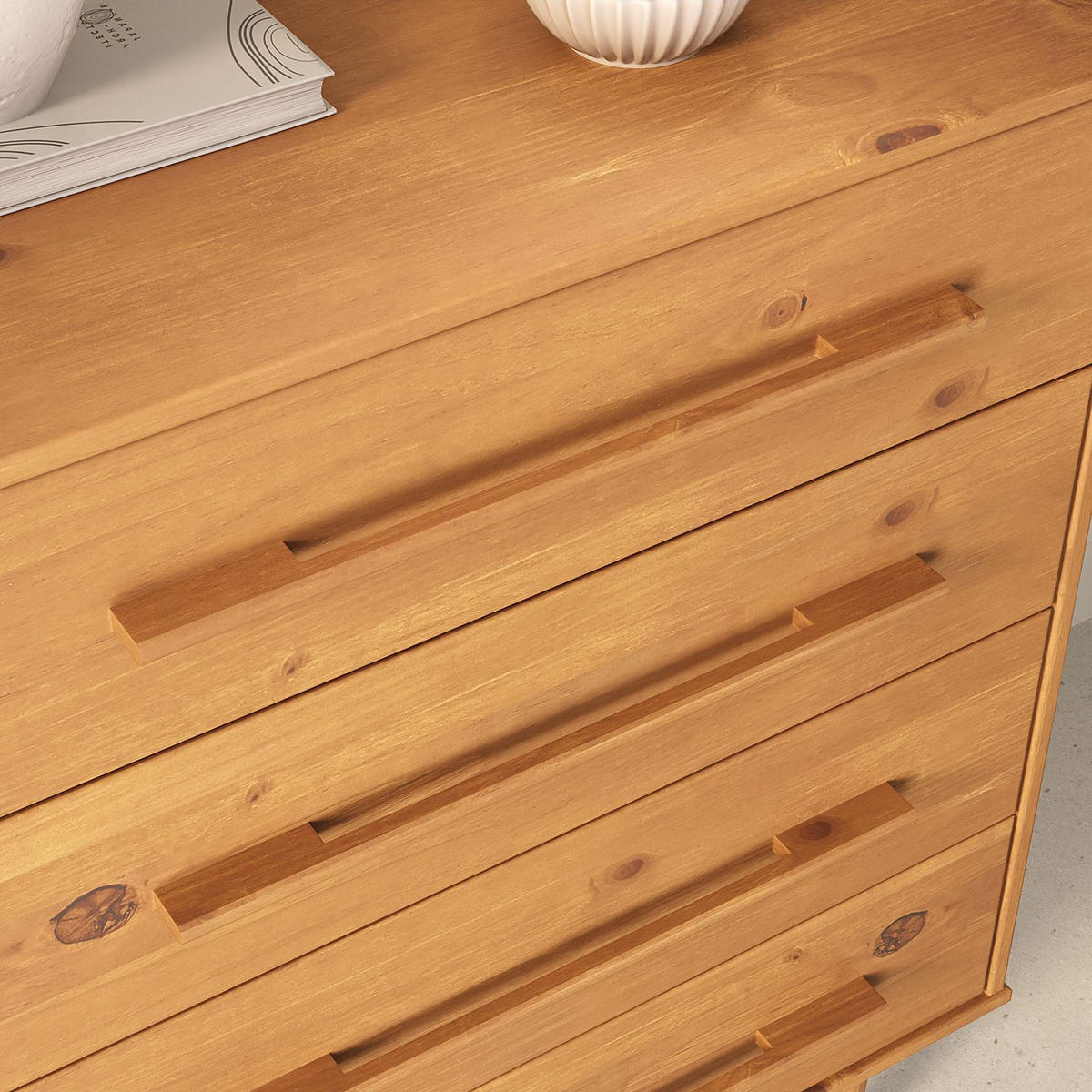 KOMMODE TECCA - Eichefarben, Holz (80/96/41cm) - IDIMEX