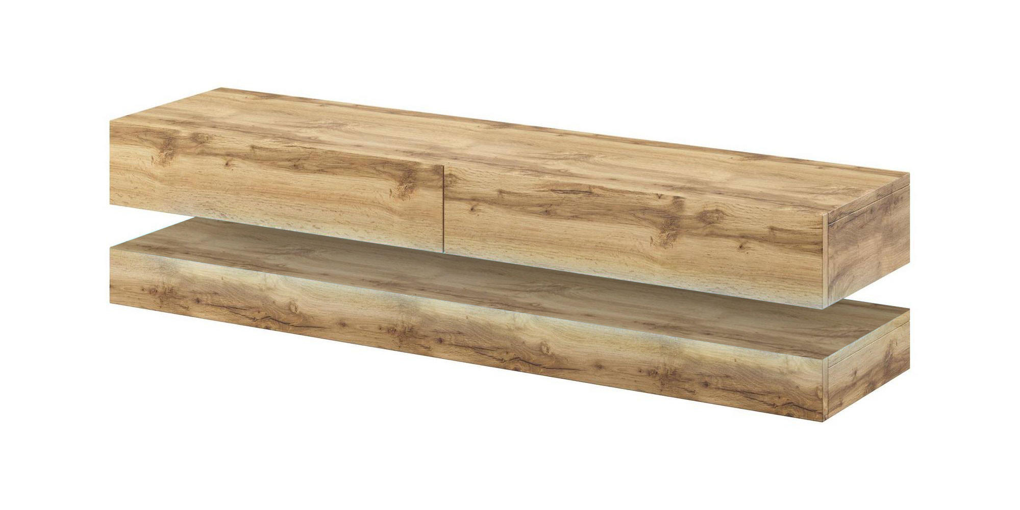 Feldmann-Wohnen Lowboard Eiche 140x25x34 cm