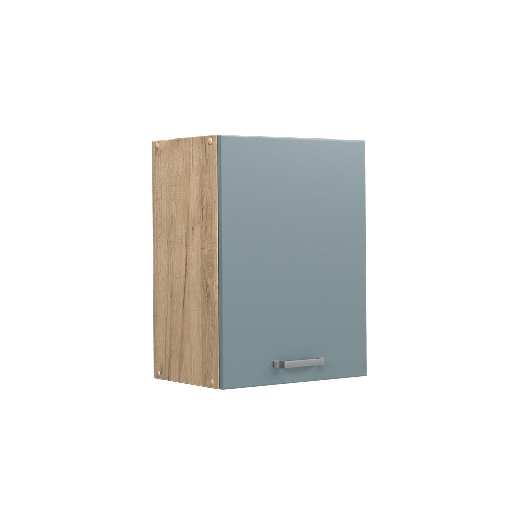 HÄNGESCHRANK R-Line Blau-Grau 45 cm - Honigeiche/Eiche Wotan, Holzwerkstoff (45/60/31cm) - Vicco