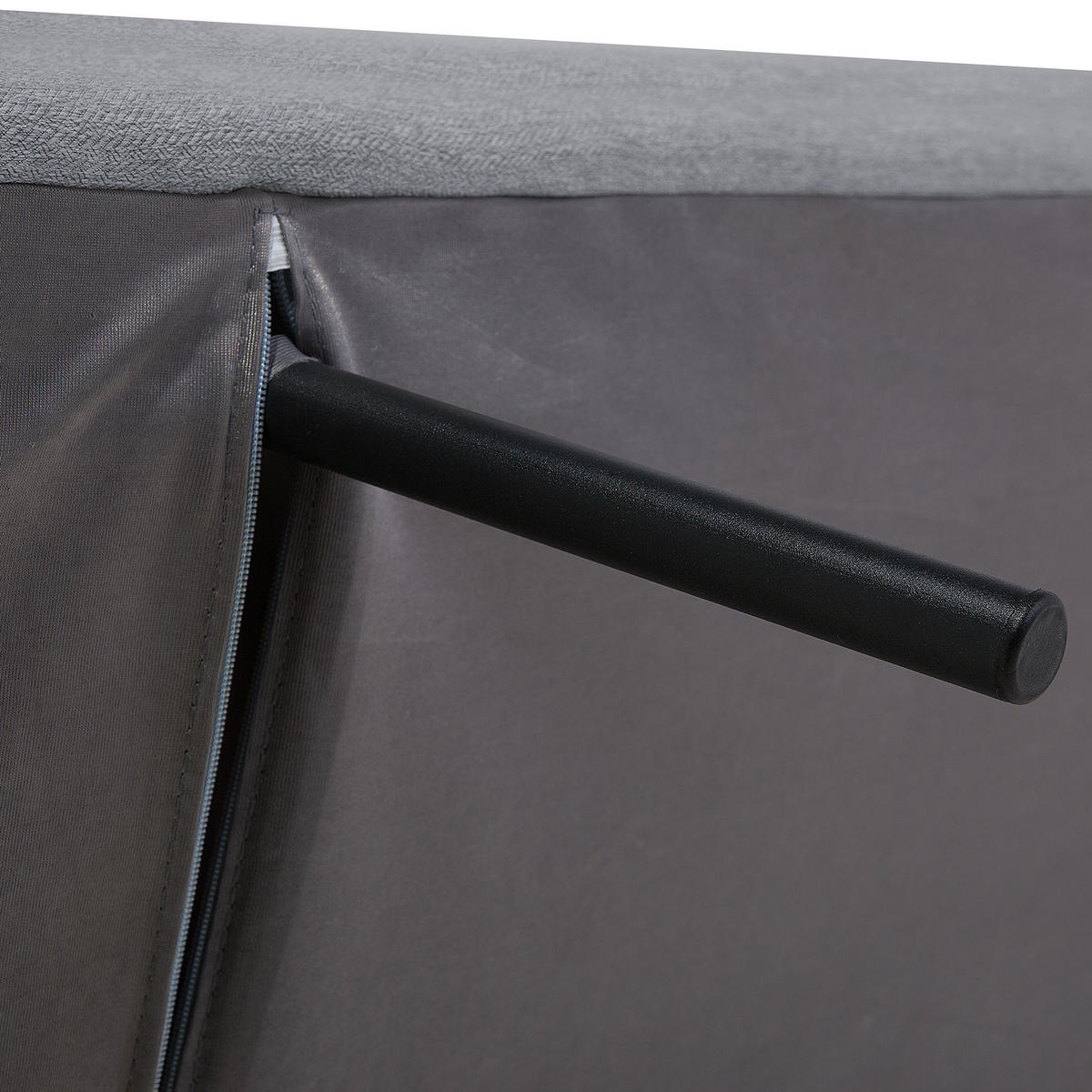 3-SITZER-SCHLAFSOFA hellgrau Ingaro - Hellbraun/Grau, Textil (182/86/79cm) - Beliani