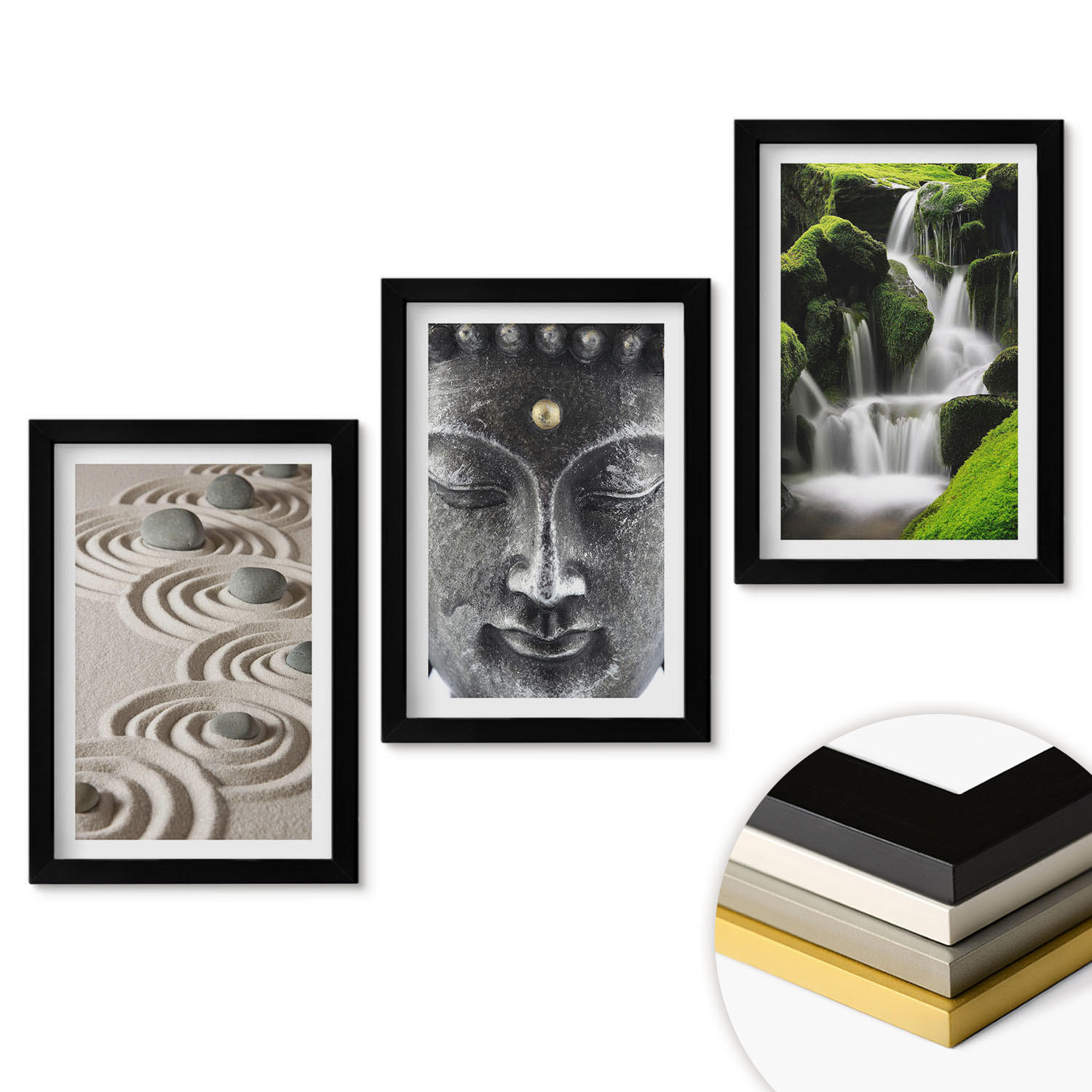 ArtPrintCave Wandbilder Schwarz 20x30 cm