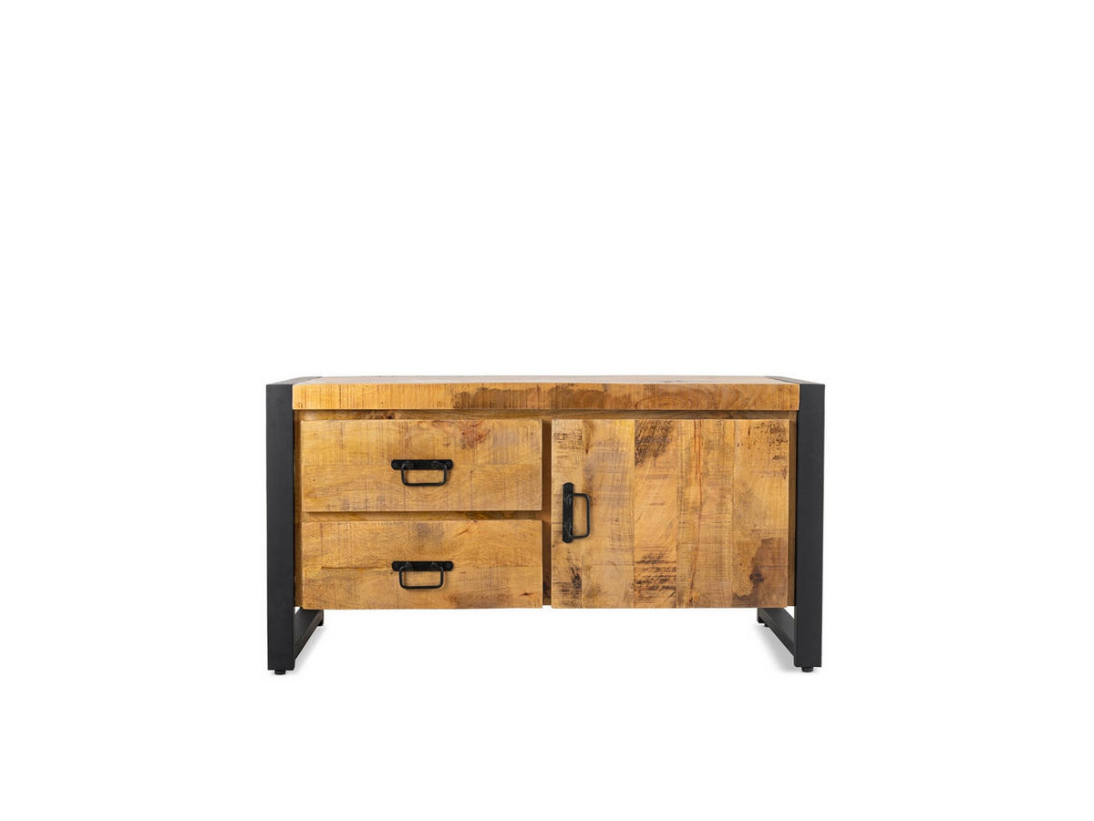 TV Board Britt Mangoholz 106 cm / 45 cm Natur - Naturfarben, Holz (106/55/45cm) - Villa Möbel