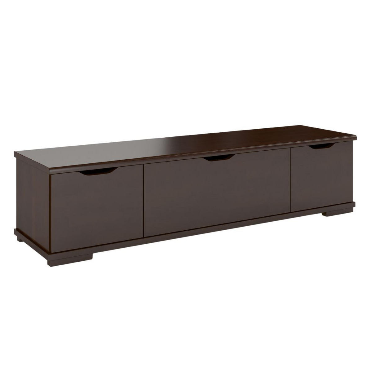 MASSIVHOLZ-TV-SCHRANK Arhus, Buche - lackiert, Palisanderfarbe - Wengefarben, Holz/Buchenholz (157.2/38.5/45cm) - Visby