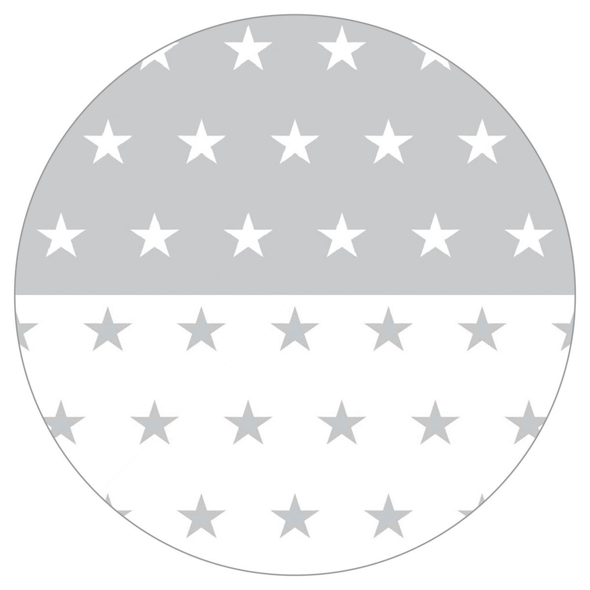 LAUFGITTER 100x100, Little Stars - Weiß, Holzwerkstoff (94.5/72/94.5cm) - Roba