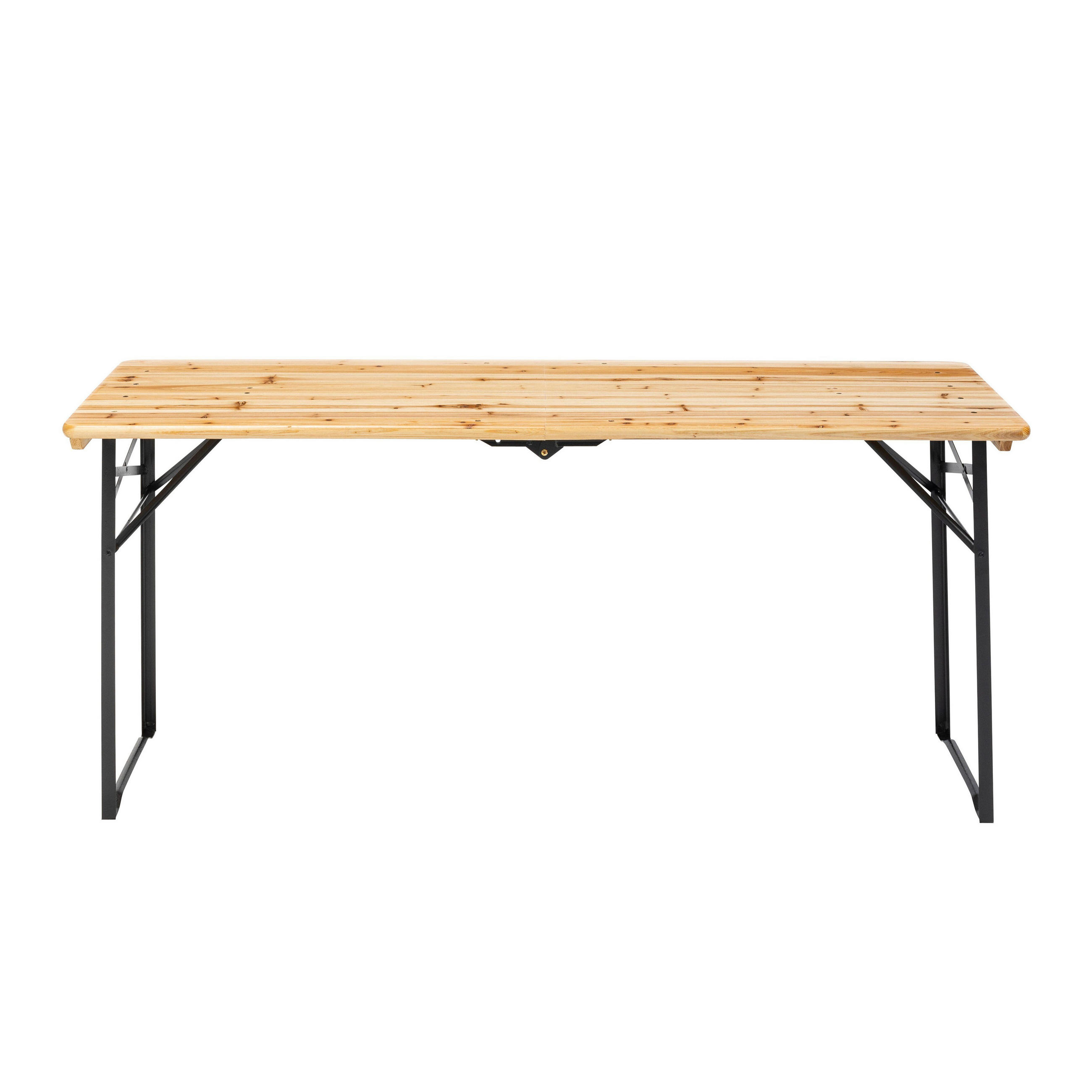 GARTENTISCH ausziehbar, Holzfarbe - Braun, Holz (58/180/75cm) - Oviala