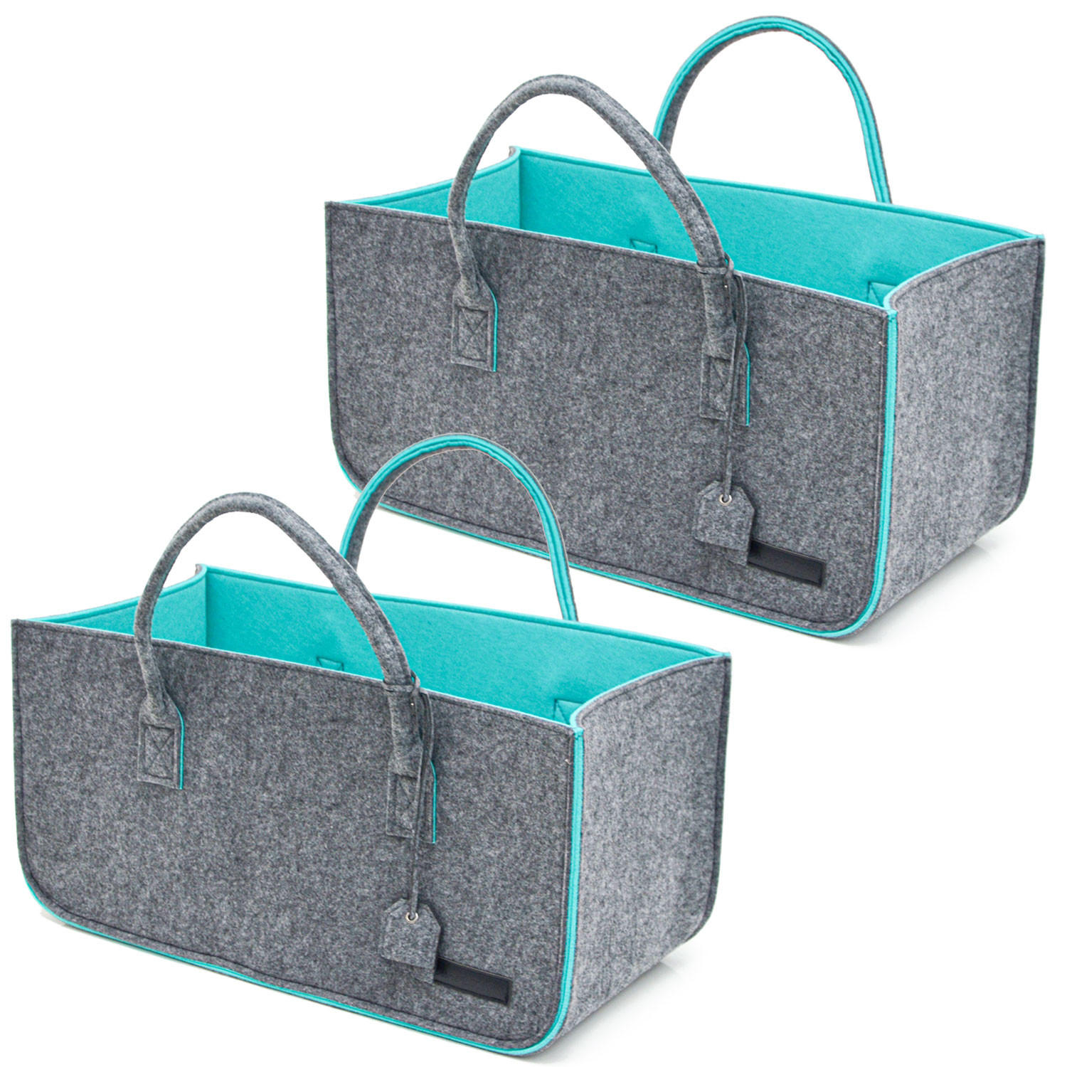 Dunedesign Filztasche Grau 25x25x50 cm