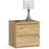 NACHTSCHRANK Eiche Artisan 40x35x40 cm - Eiche Artisan/Sonoma Eiche, Holzwerkstoff (40/40/35cm) - Akord